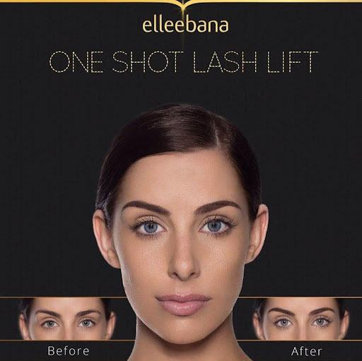 Voor en na een Elleebana One Shot Lash Lift